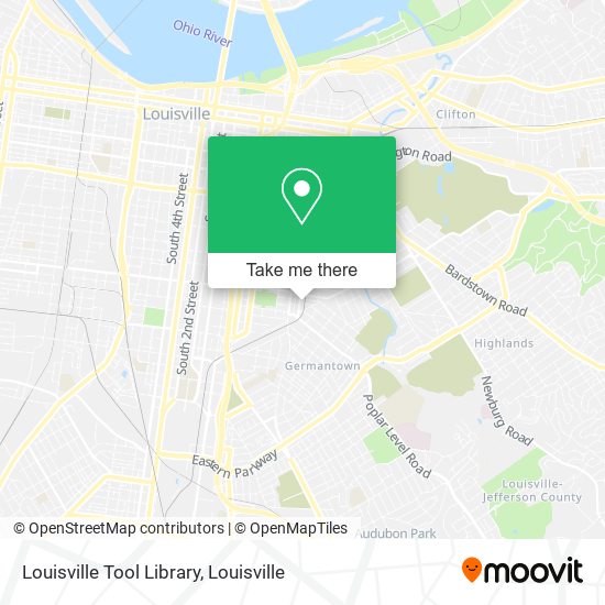 Louisville Tool Library map