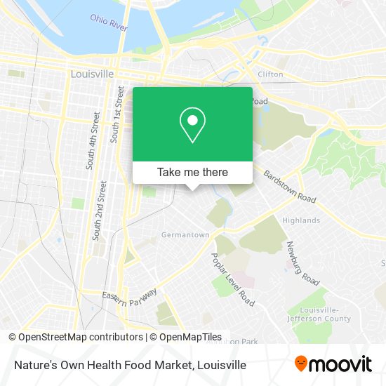 Mapa de Nature's Own Health Food Market
