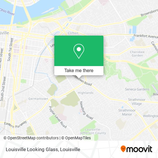 Mapa de Louisville Looking Glass