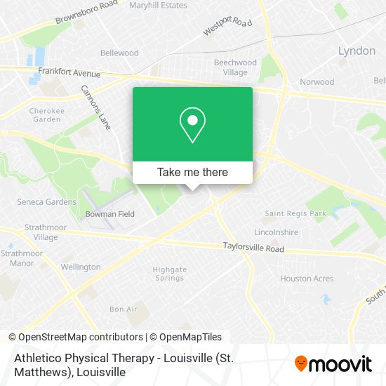 Mapa de Athletico Physical Therapy - Louisville (St. Matthews)