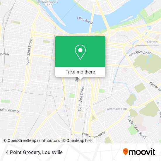 Mapa de 4 Point Grocery