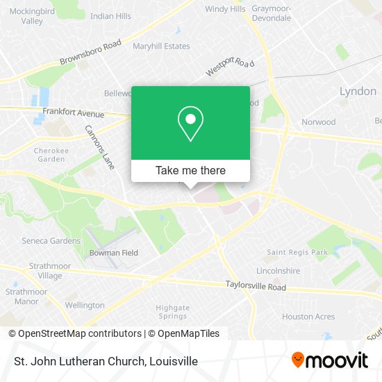 St. John Lutheran Church map