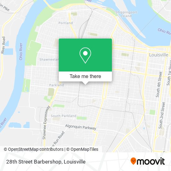 28th Street Barbershop map