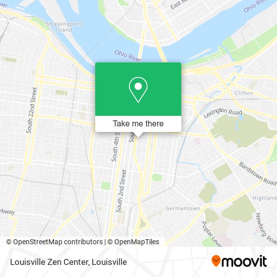 Mapa de Louisville Zen Center