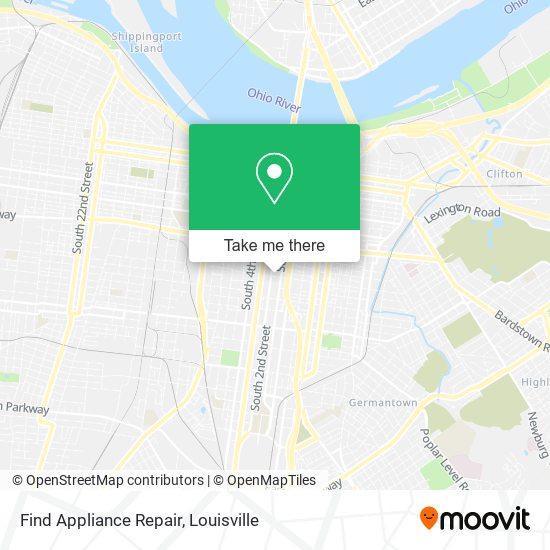 Find Appliance Repair map