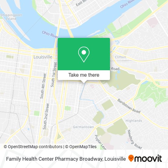 Family Health Center Pharmacy Broadway map