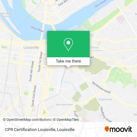 CPR Certification Louisville map