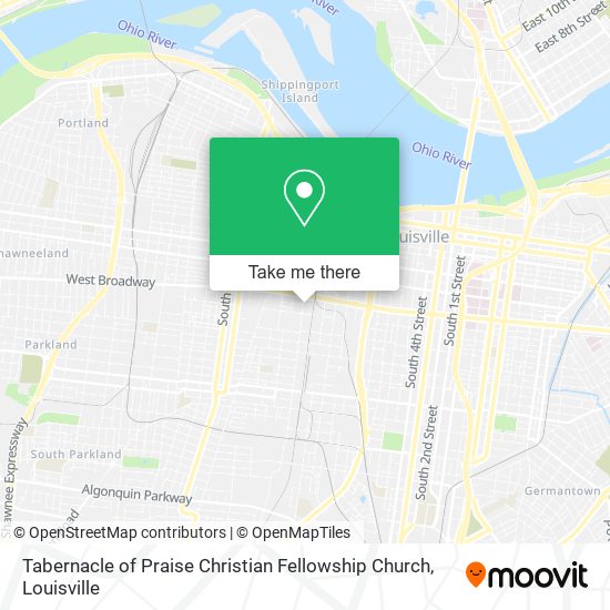 Tabernacle of Praise Christian Fellowship Church map