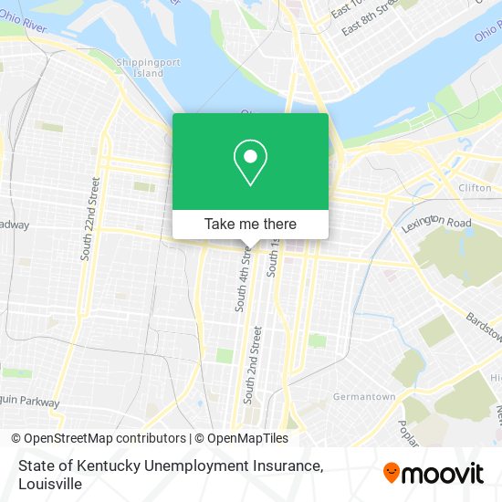 Mapa de State of Kentucky Unemployment Insurance