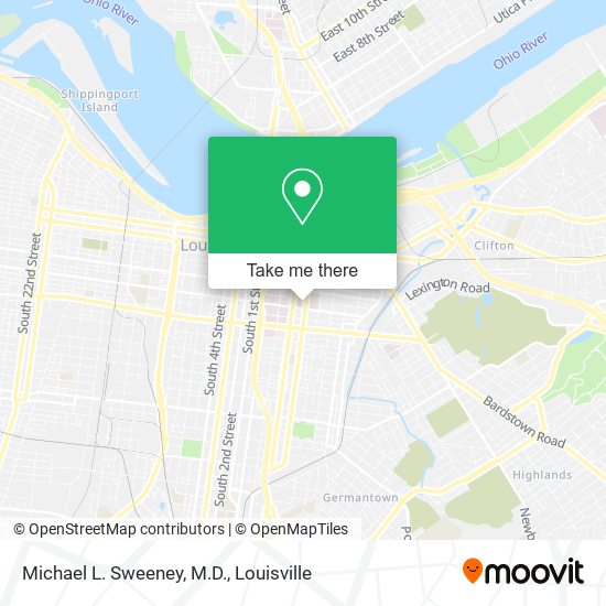 Michael L. Sweeney, M.D. map