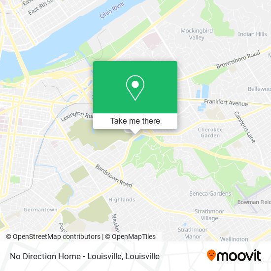 Mapa de No Direction Home - Louisville