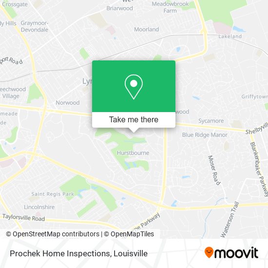 Prochek Home Inspections map