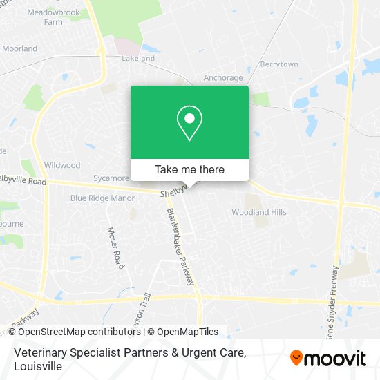 Veterinary Specialist Partners & Urgent Care map