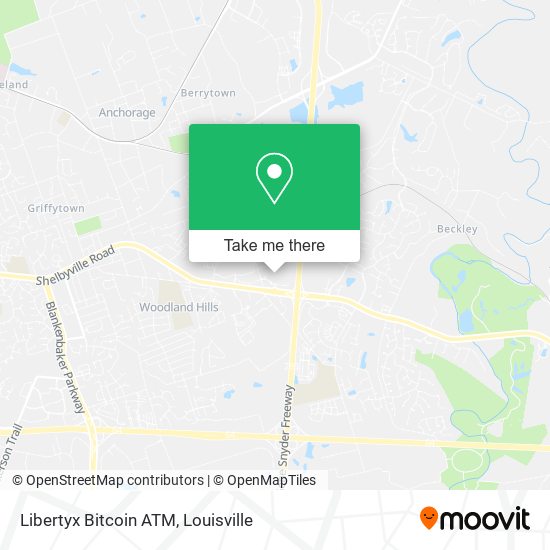 Mapa de Libertyx Bitcoin ATM