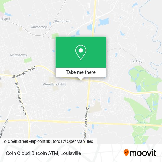 Mapa de Coin Cloud Bitcoin ATM