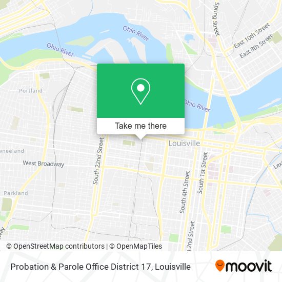 Mapa de Probation & Parole Office District 17