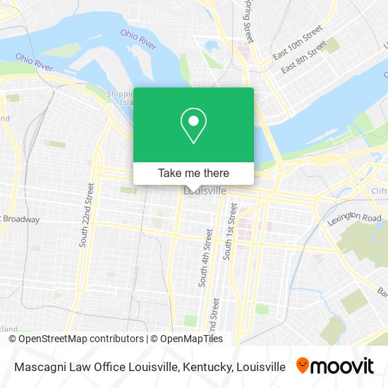 Mapa de Mascagni Law Office Louisville, Kentucky