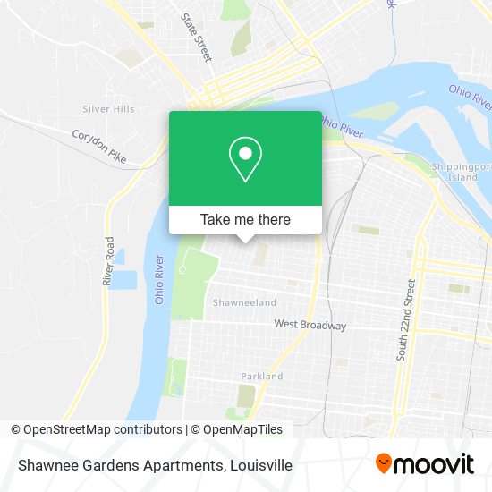 Mapa de Shawnee Gardens Apartments