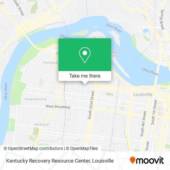 Mapa de Kentucky Recovery Resource Center