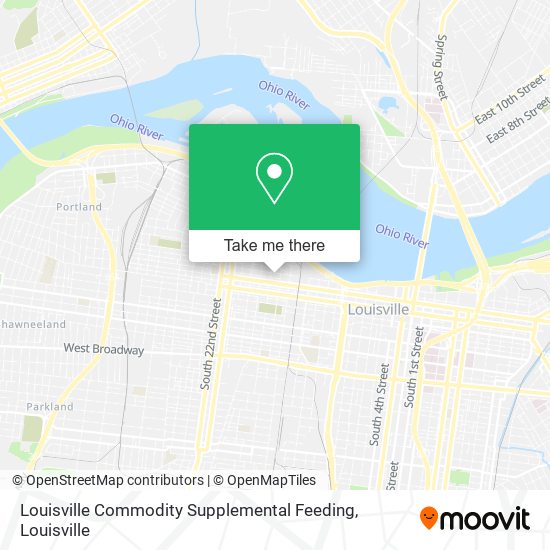 Mapa de Louisville Commodity Supplemental Feeding