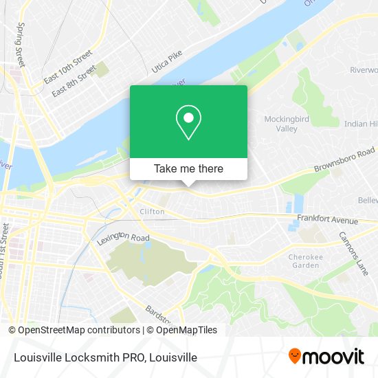 Louisville Locksmith PRO map