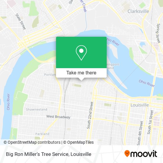 Big Ron Miller's Tree Service map