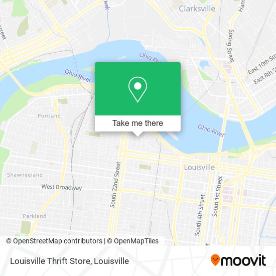 Mapa de Louisville Thrift Store