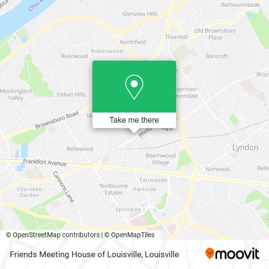 Mapa de Friends Meeting House of Louisville