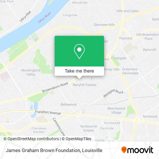 Mapa de James Graham Brown Foundation