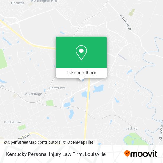 Mapa de Kentucky Personal Injury Law Firm