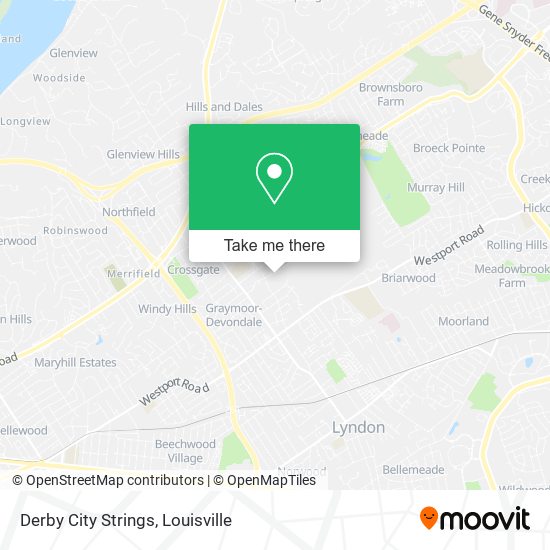 Derby City Strings map