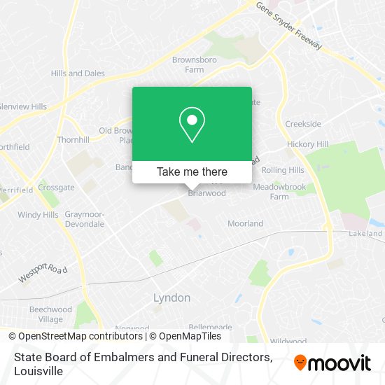Mapa de State Board of Embalmers and Funeral Directors