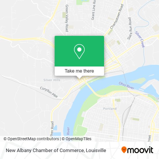 New Albany Chamber of Commerce map