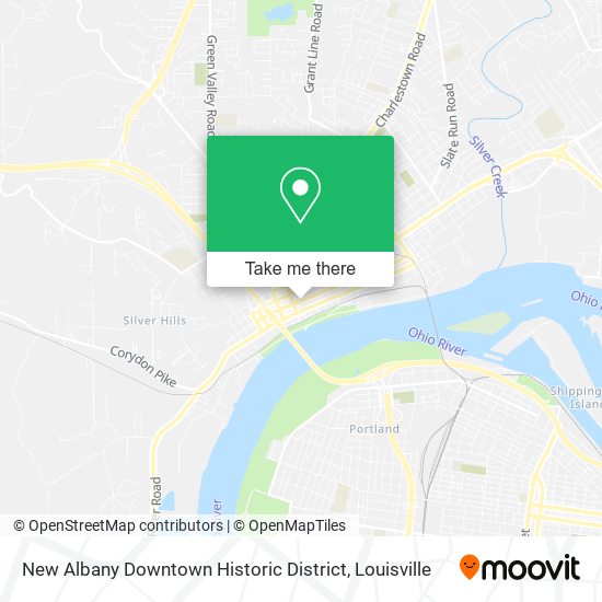 Mapa de New Albany Downtown Historic District