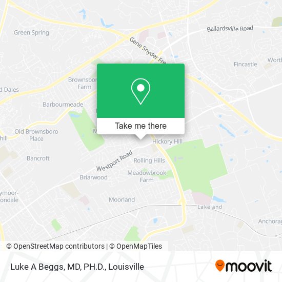 Luke A Beggs, MD, PH.D. map