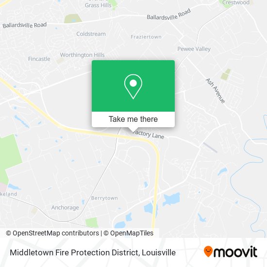 Middletown Fire Protection District map