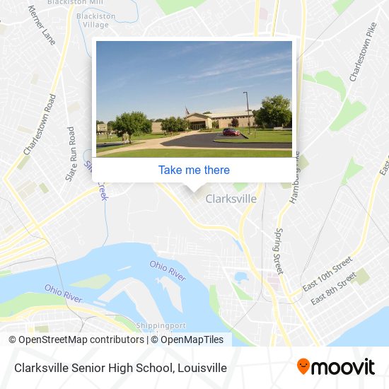 Clarksville Senior High School map