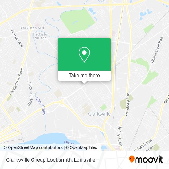 Mapa de Clarksville Cheap Locksmith