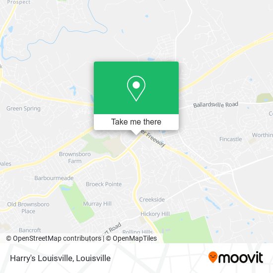 Harry's Louisville map