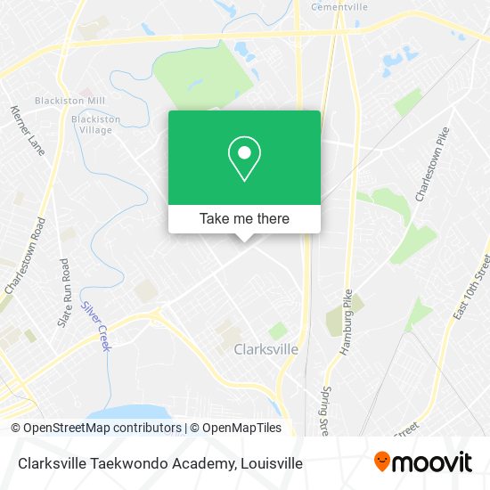 Mapa de Clarksville Taekwondo Academy