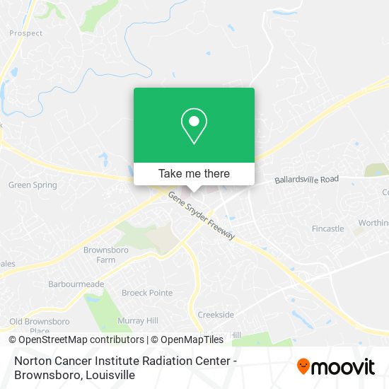 Norton Cancer Institute Radiation Center - Brownsboro map