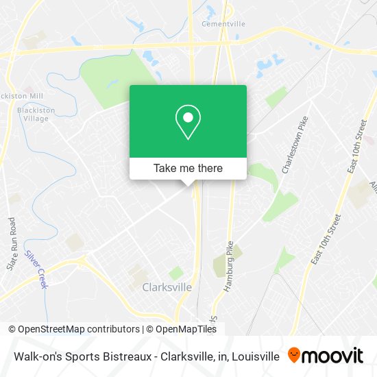 Walk-on's Sports Bistreaux - Clarksville, in map