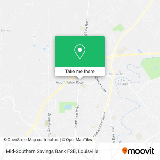 Mapa de Mid-Southern Savings Bank FSB