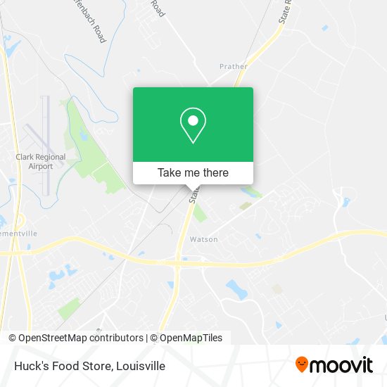 Huck's Food Store map