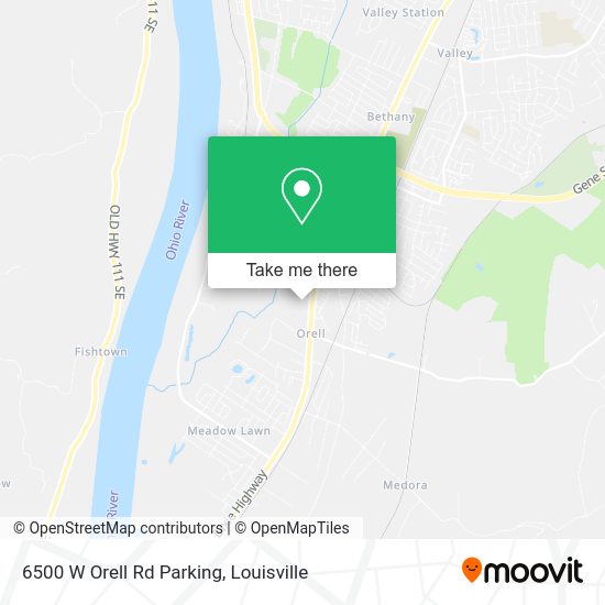 Mapa de 6500 W Orell Rd Parking