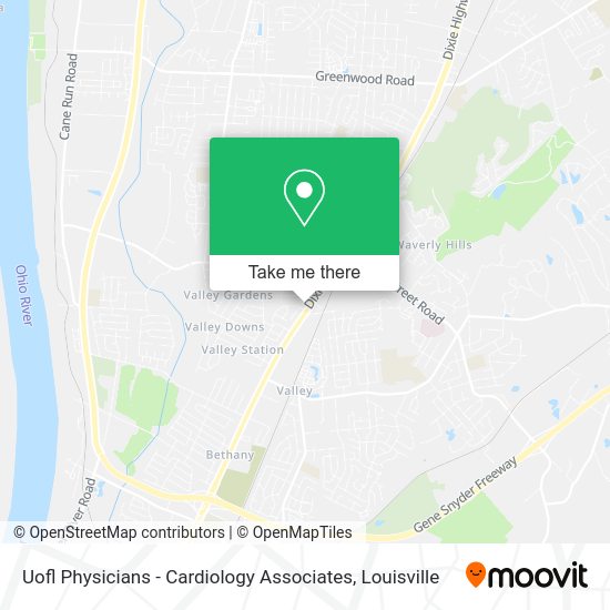 Mapa de Uofl Physicians - Cardiology Associates
