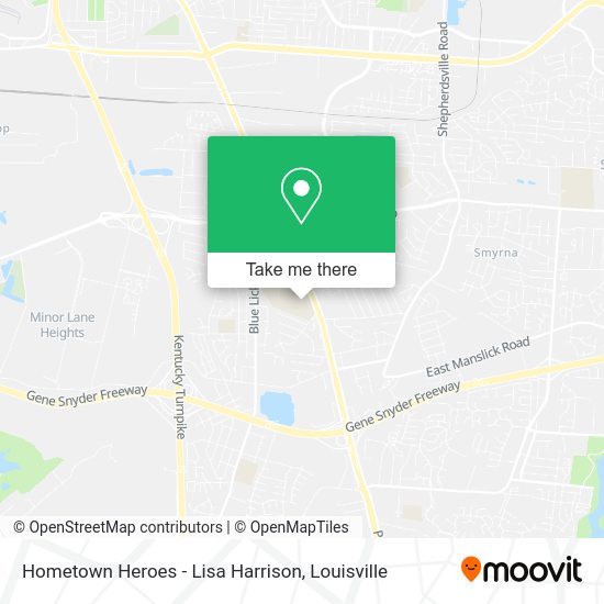 Hometown Heroes - Lisa Harrison map