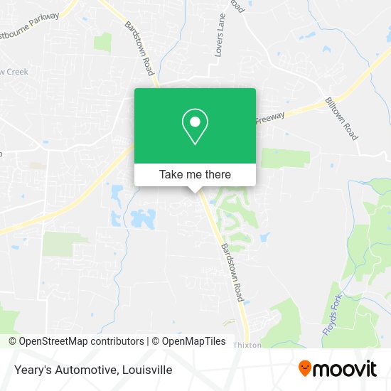 Yeary's Automotive map