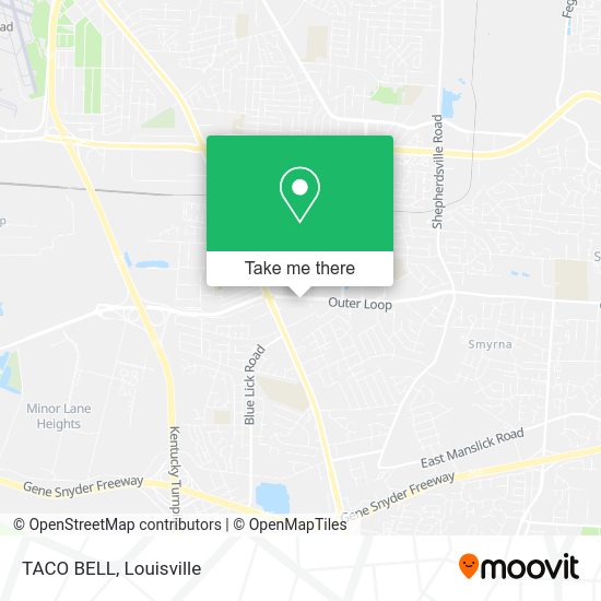 TACO BELL map