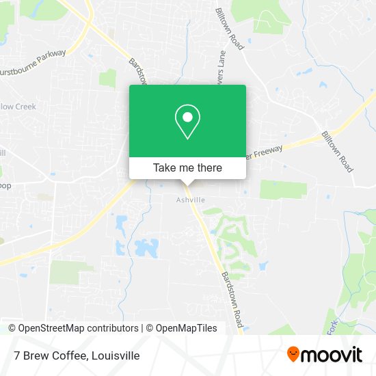 Mapa de 7 Brew Coffee